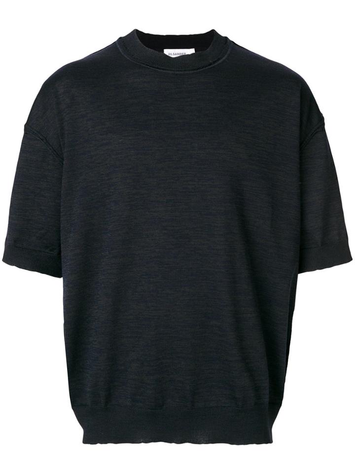 Jil Sander Short Sleeve Jumper - Blue