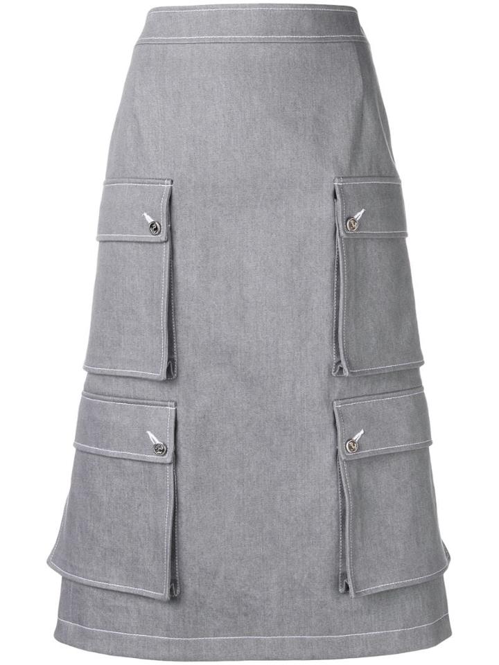 Thom Browne Hunting Cardigan Skirt - Grey