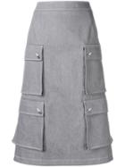 Thom Browne Hunting Cardigan Skirt - Grey