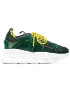 Versace Chunky Sole Tartan Sneakers - Green