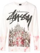Stussy Printed Sweater - White