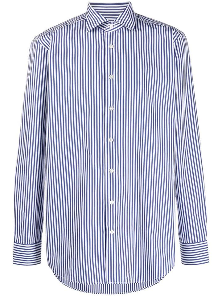 Etro Vertical Stripe Shirt - Blue