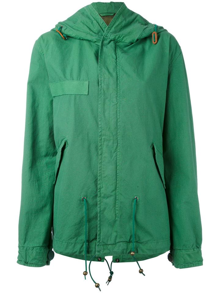 Mr & Mrs Italy - Hooded Parka - Women - Cotton - Xxs, Green, Cotton