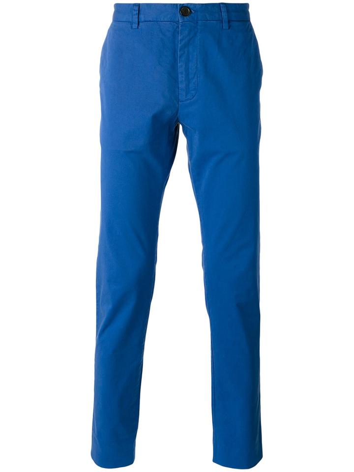 Ps By Paul Smith - Classic Slim Chinos - Men - Cotton/spandex/elastane - 38, Blue, Cotton/spandex/elastane