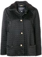 Versace Pre-owned 1990's Geometric Quilt Jacket - Black