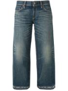 Simon Miller Distressed Crop Jeans, Women's, Size: 28, Blue, Cotton