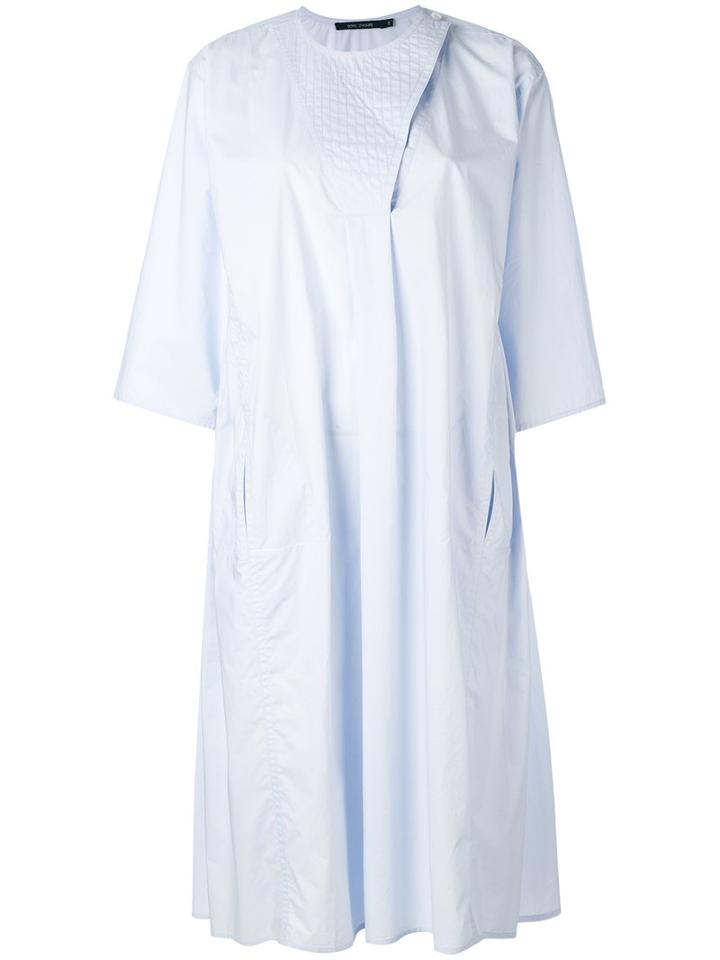 Sofie D'hoore - Loose Shift Dress - Women - Cotton - 40, Blue, Cotton