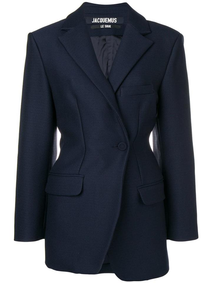 Jacquemus Asymmetric Blazer - Blue