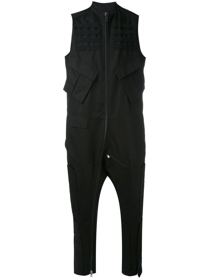 Tom Rebl - Casual Track Trousers - Men - Cotton/linen/flax/polyester/spandex/elastane - 48, Black, Cotton/linen/flax/polyester/spandex/elastane