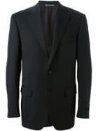 Canali Two Button Blazer, Men's, Size: 50, Blue, Cupro/wool
