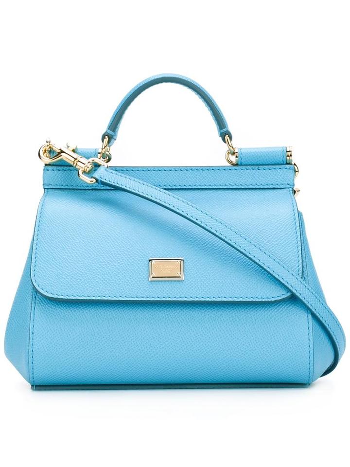Dolce & Gabbana Small Sicily Tote, Women's, Blue