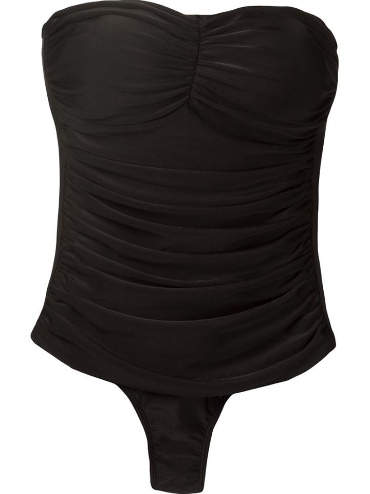Lygia & Nanny Draped Swimsuit, Women's, Size: 40, Black, Polyamide