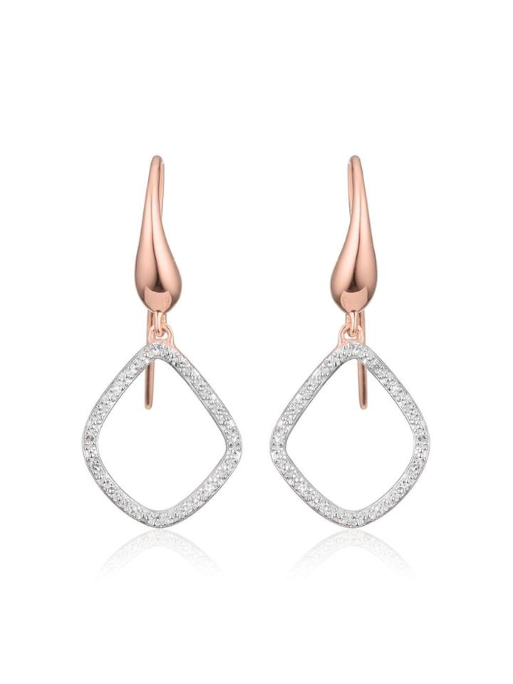Monica Vinader Rp Riva Diamond Kite Earrings - Pink