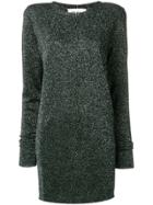 Circus Hotel Shift Glitter Dress - Green