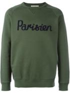 Maison Kitsuné Raglan Sleeve Sweatshirt, Men's, Size: Medium, Green, Cotton
