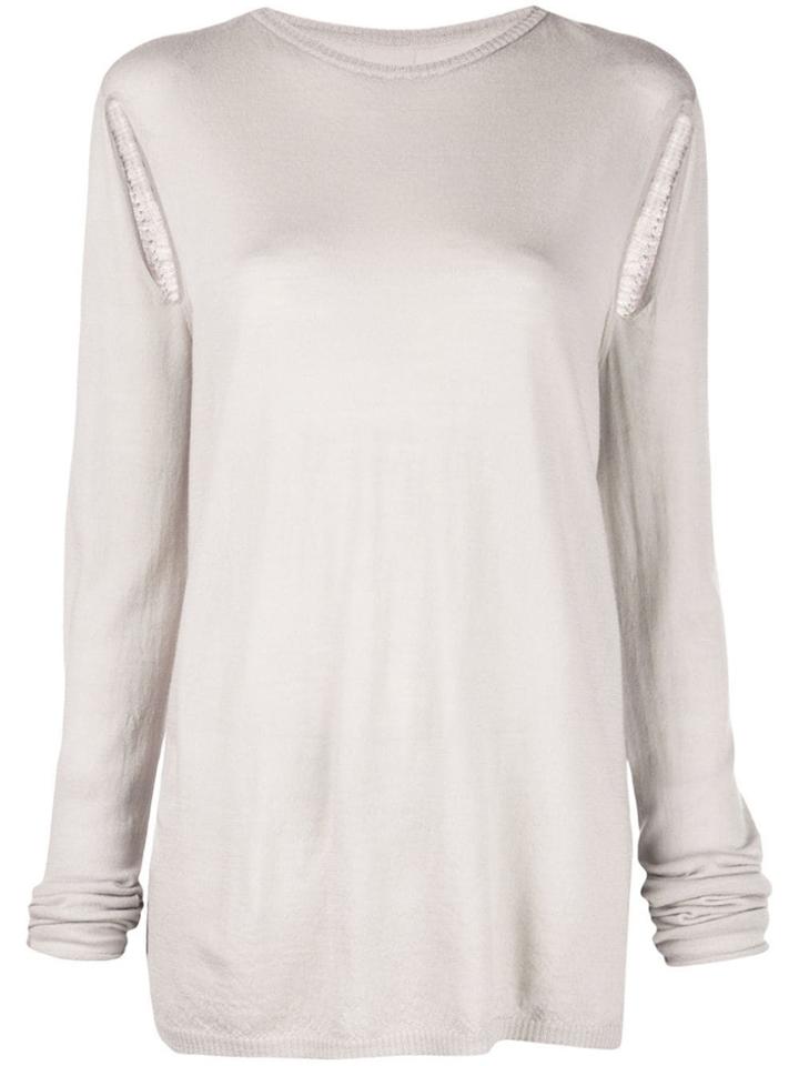 Rick Owens Soft Cape Sleeve Sweater - Grey