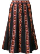 M Missoni Floral Pleated Skirt - Multicolour