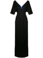 Lanvin Long V-neck Dress - Black