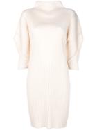 Pleats Please By Issey Miyake Pleated Mini Dress - White