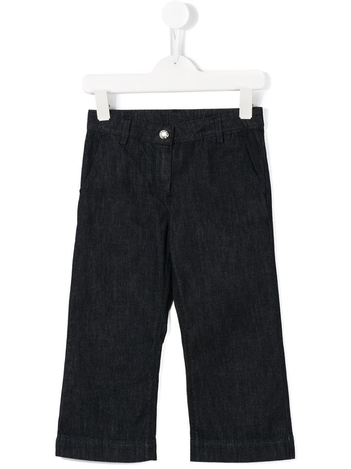 Moncler Kids Straight Leg Jeans, Boy's, Size: 12 Yrs, Blue