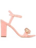 Loeffler Randall 'layla' Heeled Sandals - Pink