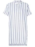 Woolrich Striped Asymmetric Shirt - White