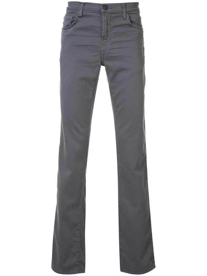 J Brand Straight Jeans, Men's, Size: 32, Grey, Cotton/lyocell/polyester/spandex/elastane