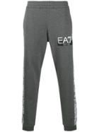Ea7 Emporio Armani Contrast Side Stripe Track Pants - Grey