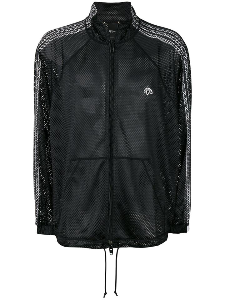Adidas Originals By Alexander Wang Mesh Zipped Jacket - Black