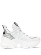 Michael Michael Kors Platform Trek Style Sneakers - White