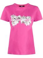 Karl Lagerfeld Orchid Logo T-shirt - Pink