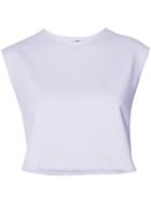 Fenty X Puma - Cropped Crew Neck Top - Women - Cotton/polyester/spandex/elastane - S, Pink/purple, Cotton/polyester/spandex/elastane