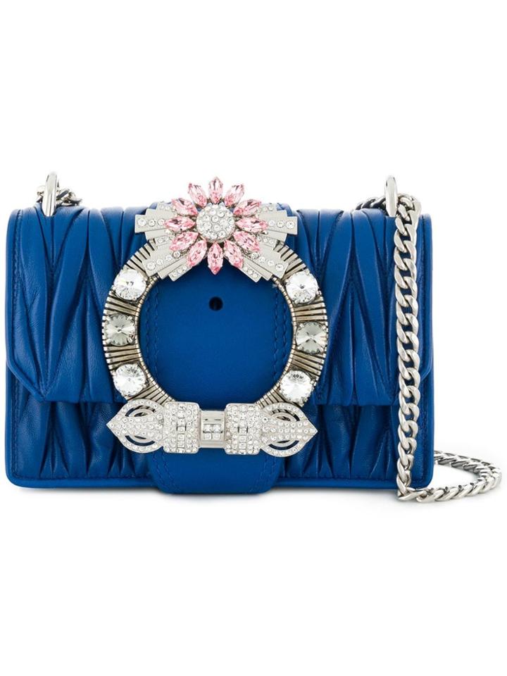 Miu Miu Miu Lady Crossbody Bag - Blue