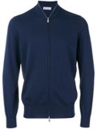 Brunello Cucinelli - Zip-up Long Sleeve Sweatshirt - Men - Cotton - 52, Blue, Cotton