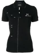 Le Kilt Stitch-detail Polo Shirt - Black