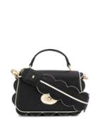 Elisabetta Franchi Medium Bag With Scallops - Black