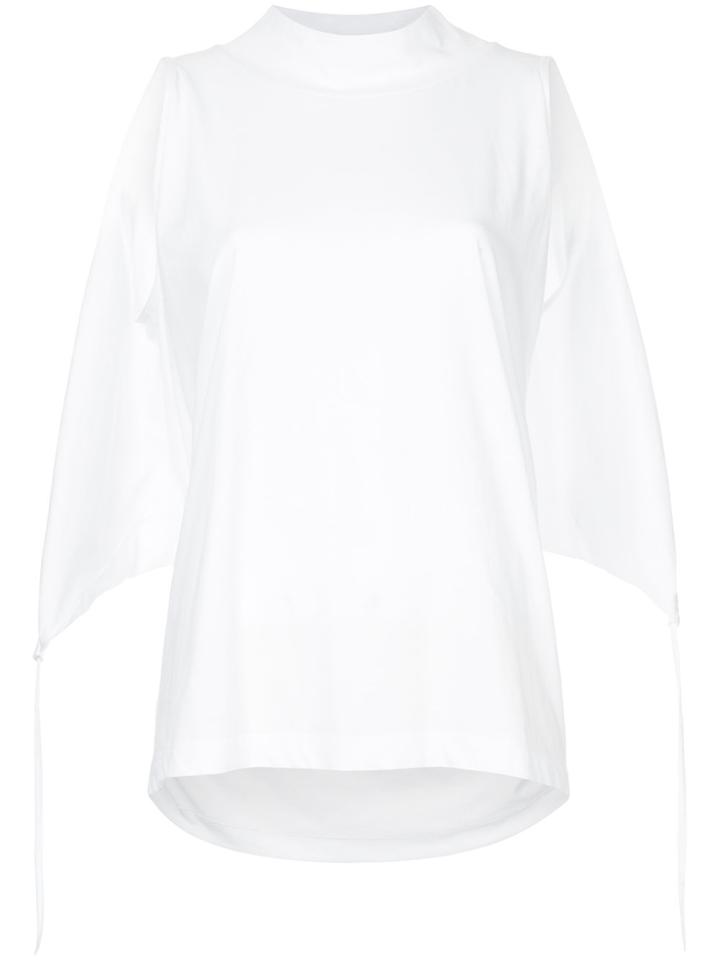 Taylor Gathered Back Tank Top - White