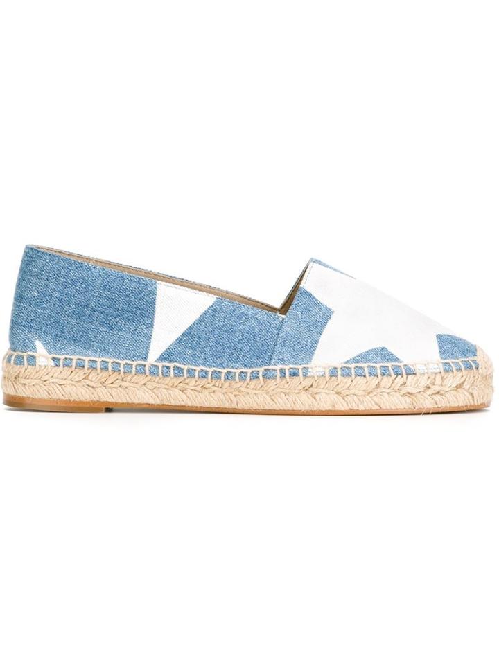 Stella Mccartney Star Print Denim Espadrilles