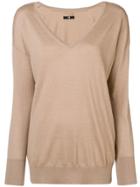 Max & Moi Cashmere V-neck Sweater - Brown