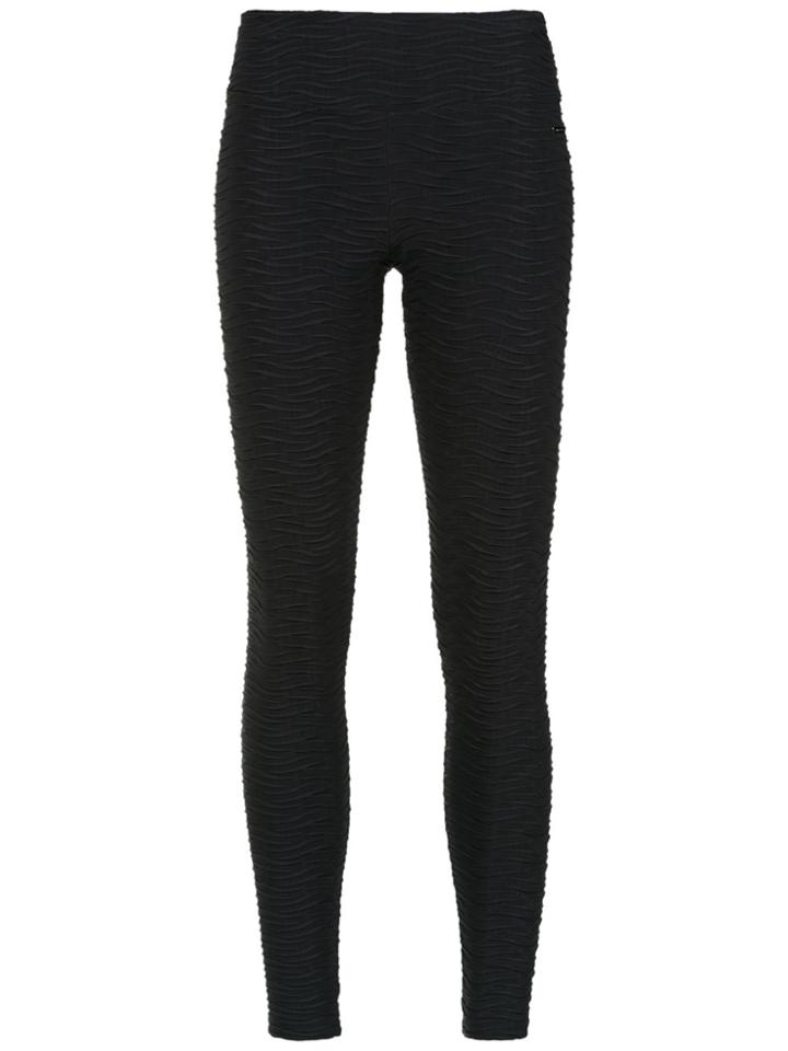 Track & Field Textured Leggings - Black