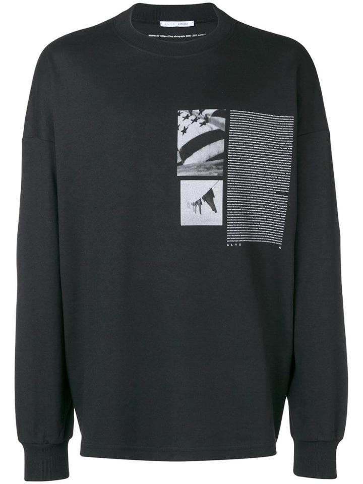 1017 Alyx 9sm Graphic Print Sweatshirt - Black