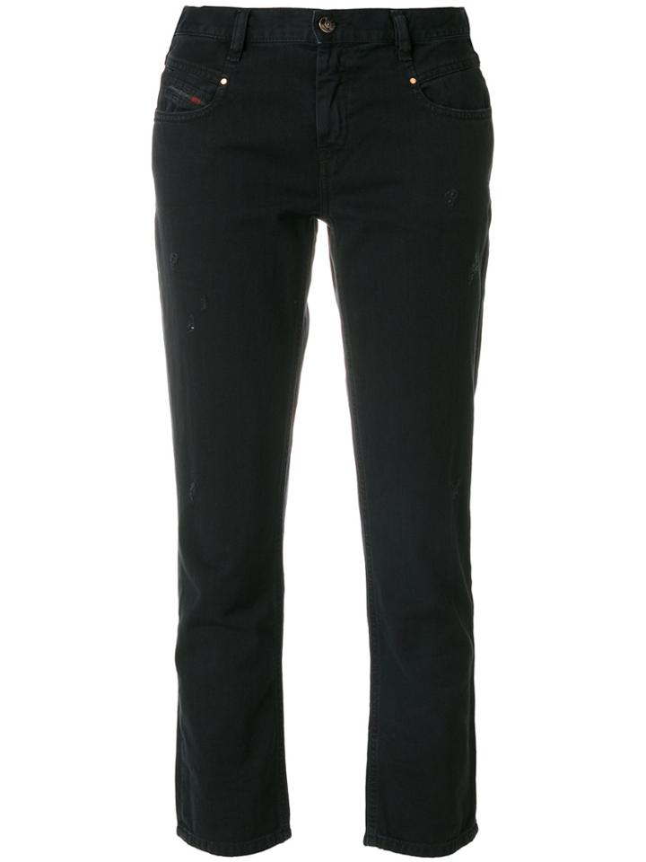 Diesel Cropped Pants - Black