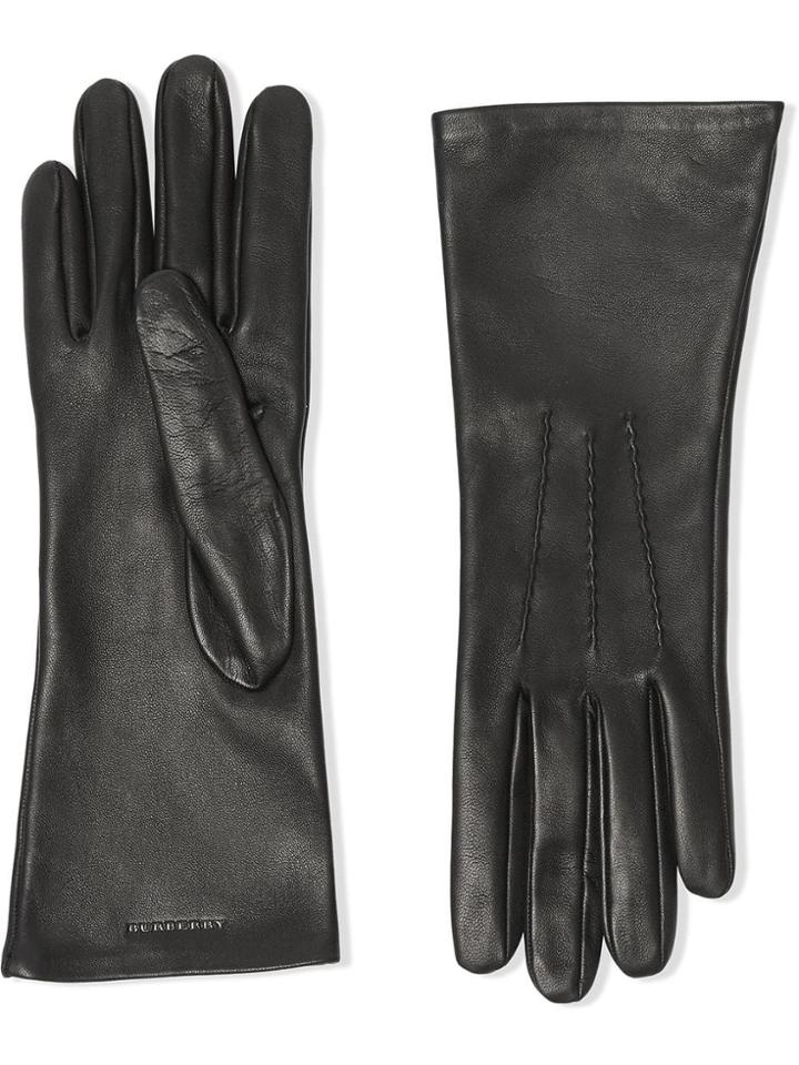 Burberry Silk-lined Gloves - Black