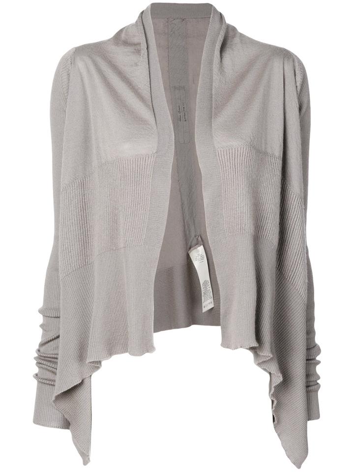 Rick Owens - Short Wrap Cardigan - Women - Cashmere - Xs, Grey, Cashmere