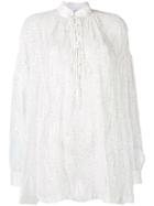 Iro Lamé Detail Blouse - White