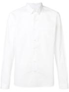 Ami Paris Classic Collar Shirt With Chest Pocket - White
