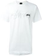 Stussy Logo Print T-shirt, Men's, Size: Xl, White, Cotton
