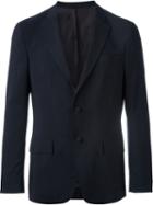 Officine Generale Two Button Blazer, Men's, Size: 52, Blue, Viscose/wool