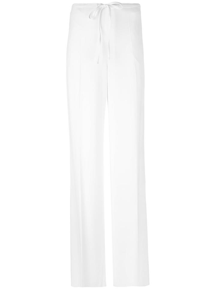 Agnona - Long Formal Trousers - Women - Spandex/elastane/viscose - 44, White, Spandex/elastane/viscose