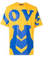 Love Moschino Printed Oversized T-shirt - Yellow